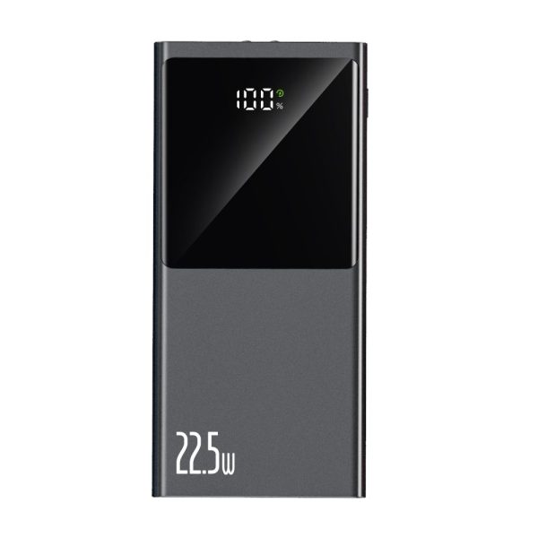 Powerbank PB13 20000mAh USB-A USB-C iPhone Lightning ar USB-C - USB-A 22.5W kabeli - pelēks