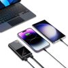 Powerbank PB13 20000mAh USB-A USB-C iPhone Lightning ar USB-C - USB-A 22.5W kabeli - pelēks