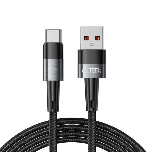 USB-C - USB-C 66W 6A 2m kabelis - pelēks