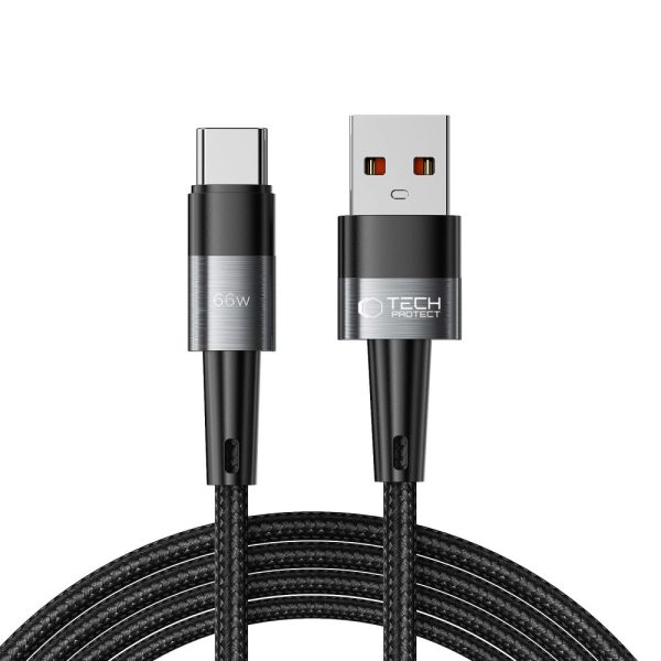 USB-C - USB-C 66W 6A 2m kabelis - pelēks