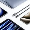 USB-C - USB-C 66W 6A 2m kabelis - pelēks