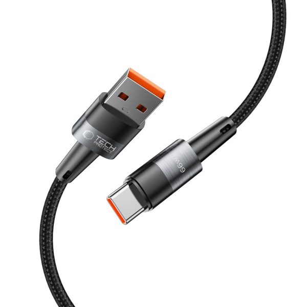 USB-C - USB-C 66W 6A 2m kabelis - pelēks