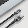USB-C - USB-C 66W 6A 2m kabelis - pelēks