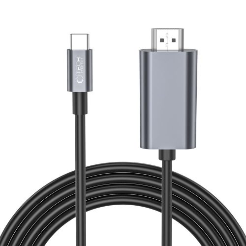 USB-C - HDMI 4K 60Hz 2m kabelis - melns
