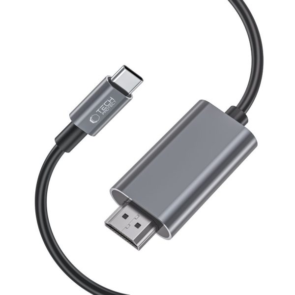 USB-C - HDMI 4K 60Hz 2m kabelis - melns