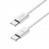 USB-C PD 60W 3A 1m kabelis - balts