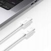 USB-C PD 60W 3A 1m kabelis - balts