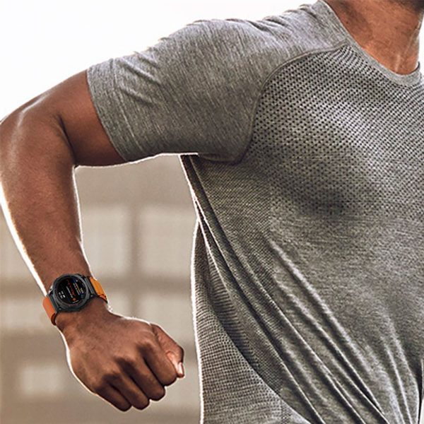 Garmin Fenix 3 / 5X / 3HR / 5X Plus / 6X / 6X Pro / 7X neilona Pro pulksteņa siksniņa - melna