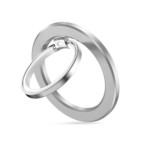 Magnētiskais gredzenu turētājs viedtālrunim ar MagSafe tehnoloģiju - sudrabkrāsas