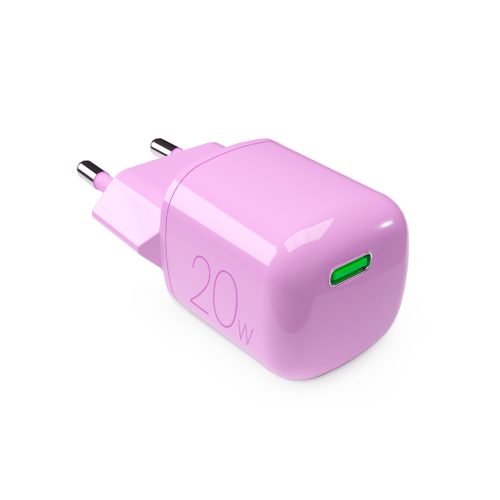 USB-C GaN 20W sienas lādētājs - rozā