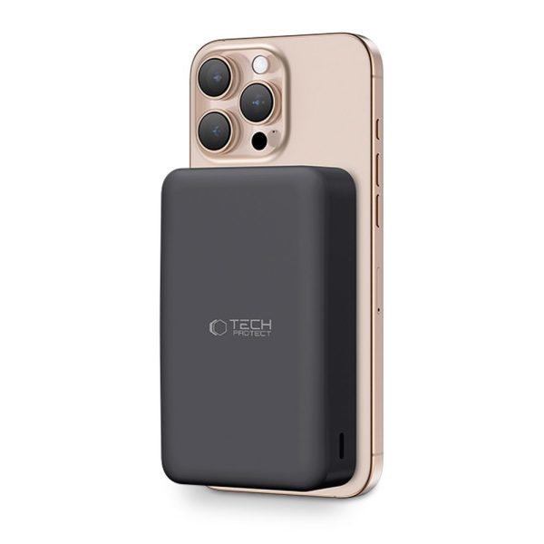 Powerbank 20000mAh ar MagSafe USB-C kabeli 30cm - melns