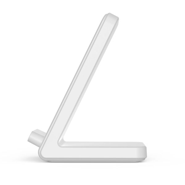 Bezvadu viedtālruņa lādētājs statīva formā 15W - balts