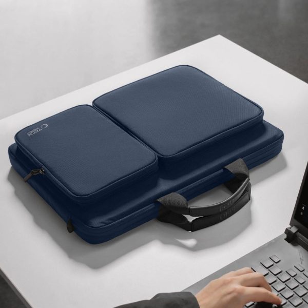 17 collu klēpjdatora soma un piederumi 44x31x7 cm - tumši zila