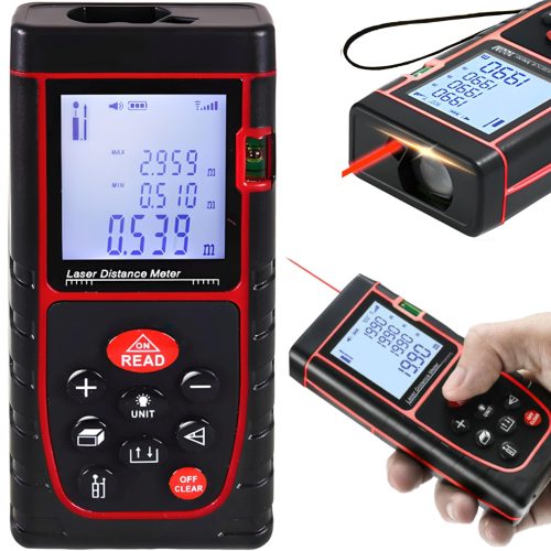 Tālmērs, lāzera attāluma mērītājs, līmeņrādis, atmiņa, 40 m