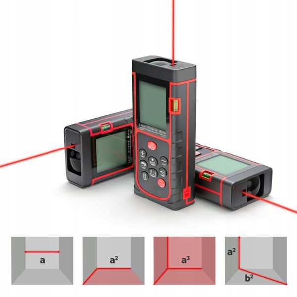 Tālmērs, lāzera attāluma mērītājs, līmeņrādis, atmiņa, 40 m
