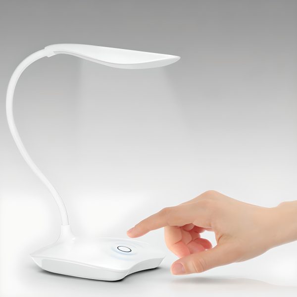 Skārienjutīga skolas galda lampa lasīšanai un mācībām, 3 spilgtuma līmeņi, 14 LED USB
