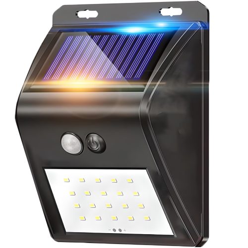 Āra saules dārza lampa ar krēslas kustības sensoriem, 20 LED diodes