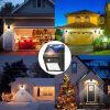 Āra saules dārza lampa ar krēslas kustības sensoriem, 20 LED diodes