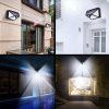 Saules āra dārza lampa ar krēslas kustības sensoriem, 100 LED