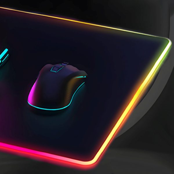 Spēļu galda paklājiņš apgaismotam peles paliktnim 35 x 25 cm