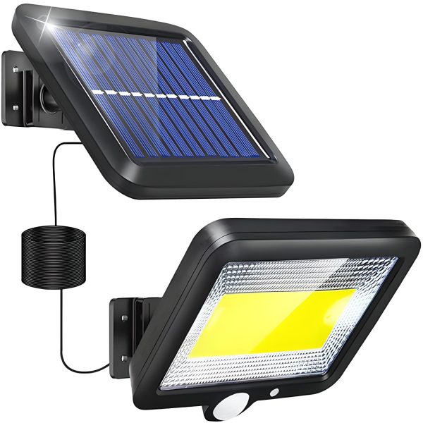 Āra saules lampa ar krēslas kustības sensoriem 100 LED
