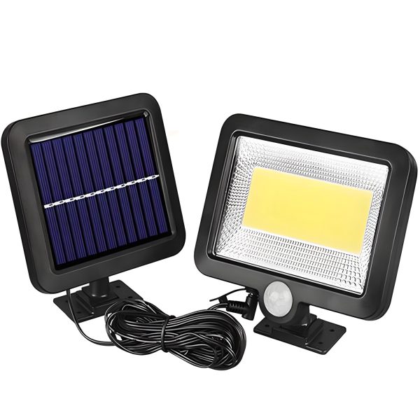 Āra saules lampa ar krēslas kustības sensoriem 100 LED