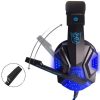 Vadu spēļu austiņas ar mikrofonu spēlētājiem, USB LED