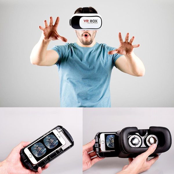 VR 3D brilles ar BT kontrolieri 3,5–6,3 collu viedtālruņiem