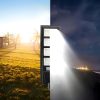 Saules ielu lampa ar krēslas kustības sensoru LED PILOT 360 W