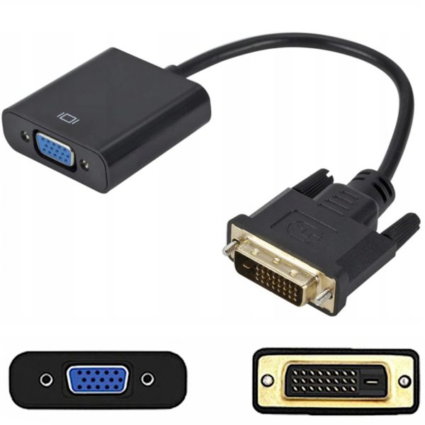 Audio un video adapteris DVI-D - VGA 23,5 cm