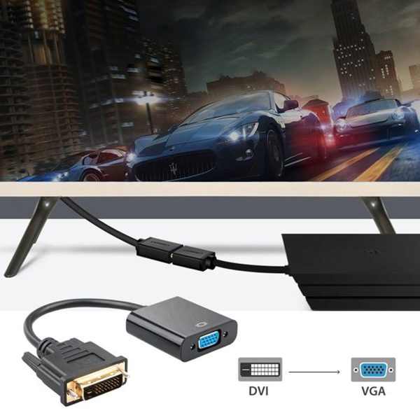 Audio un video adapteris DVI-D - VGA 23,5 cm