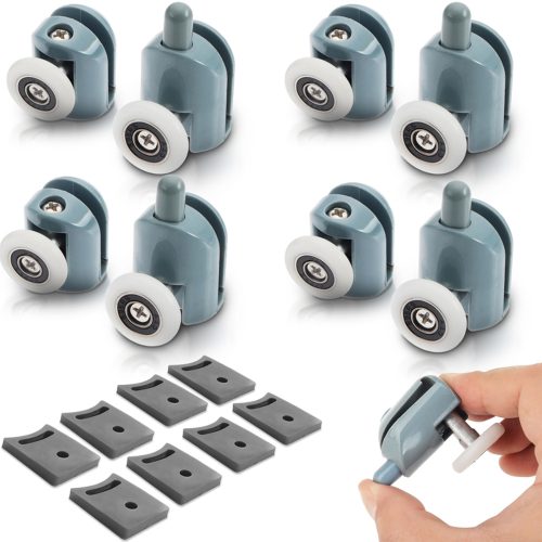 Dušas kabīnes rullīšu komplekts, 23 mm riteņi - 8 gab.