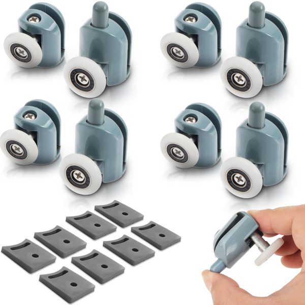 Dušas kabīnes rullīšu komplekts, 23 mm riteņi - 8 gab.