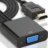 HDMI - VGA DSUB pārveidotāja adapteris 25 cm
