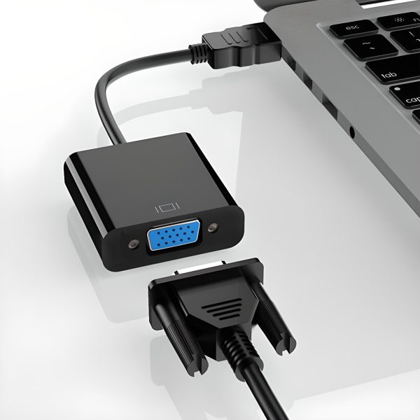 HDMI - VGA DSUB pārveidotāja adapteris 25 cm