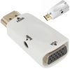HDMI - VGA DSUB pārveidotāja adapteris - balts