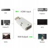 HDMI - VGA DSUB pārveidotāja adapteris - balts