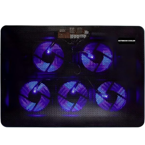 1029819-2-podstawka-chlodzaca-pod-laptop-z-podswietleniem-led-5904806161543-hurtownia-dropshipping.jpg Klēpjdatora dzesēšanas paliktnis ar LED apgaismojumu un 5 ventilatoriem 12-17 collas