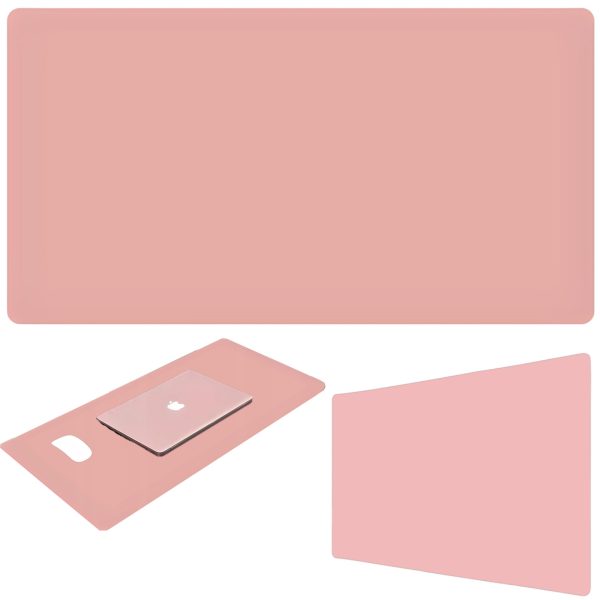 Spēļu galda peles paliktnis XXL 90 x 45 cm - rozā