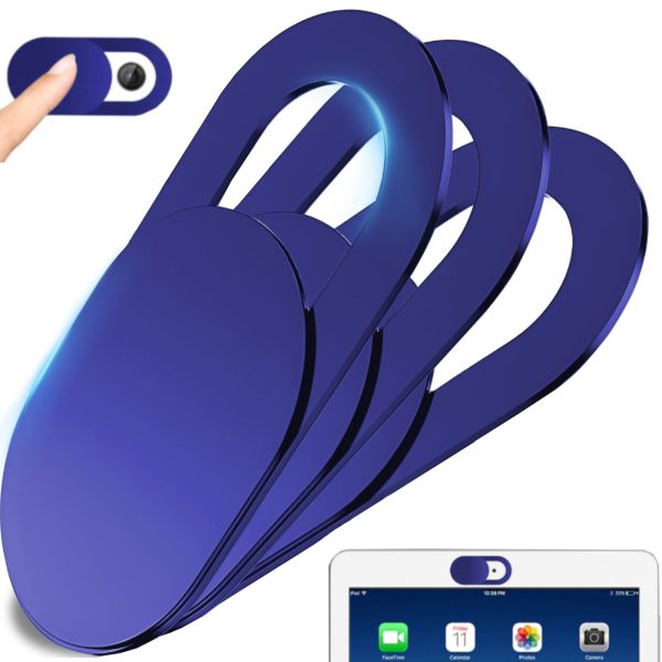 Klēpjdatora kameras vāciņš, zils - 3 gab.