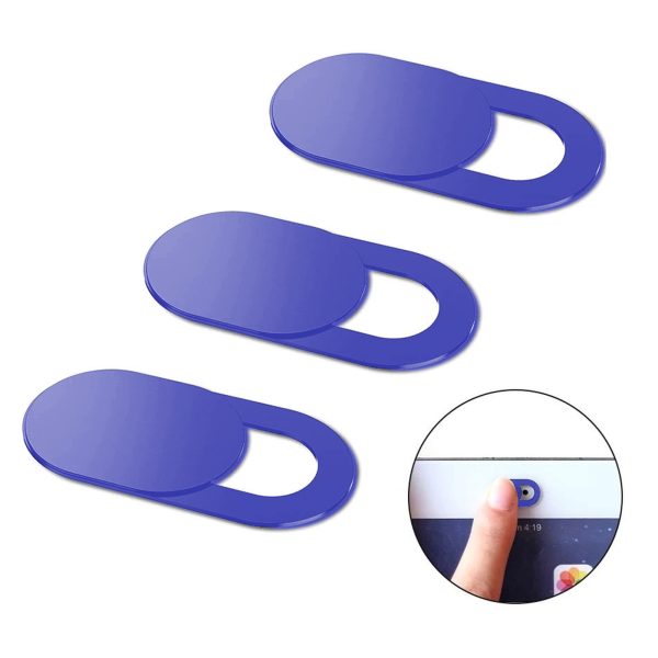 Klēpjdatora kameras vāciņš, zils - 3 gab.