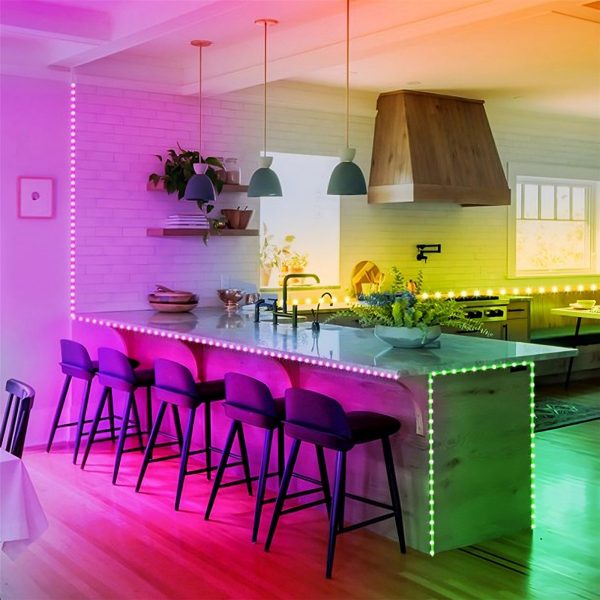 SMD RGB LED lente, krāsaina, ūdensizturīga, PILOT - 5 m