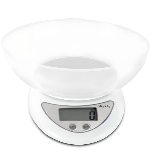 Elektroniskie virtuves svari ar bļodu 5000g / 1g