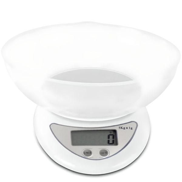 Elektroniskie virtuves svari ar bļodu 5000g / 1g