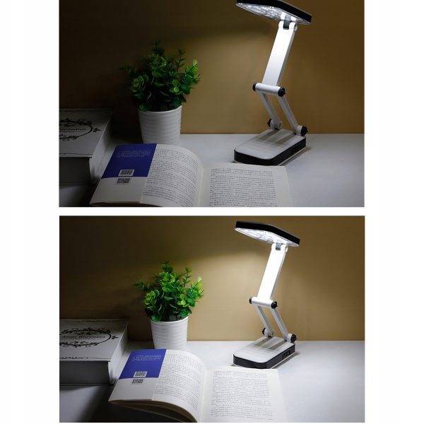 Salokāma, uzlādējama galda lampa, 24 gaismas diodes, 5 W
