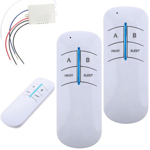 Bezvadu tālvadības gaismas slēdzis - 2 gab.