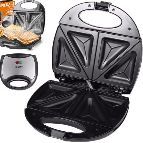 Sendviču tosteris ar teflona pārklājumu 750 W