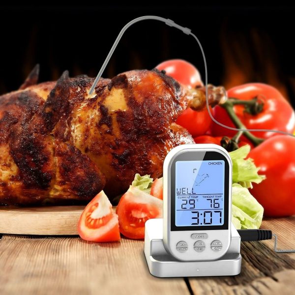 Bezvadu termometrs ar zondi grilam un kūpinātavai -20 - 250 C