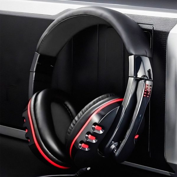 Spēļu austiņas ar mikrofonu spēlētājiem LED