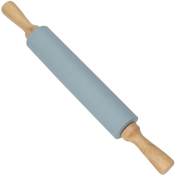 Silikona virtuves mīklas rullis 38 cm - pelēks